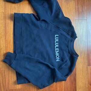 Lululemon Athletica Navy Off-the-Shoulder Sweater